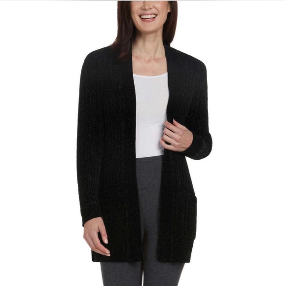 Express Black Chenille Cardigan- Small - Picture 1 of 10